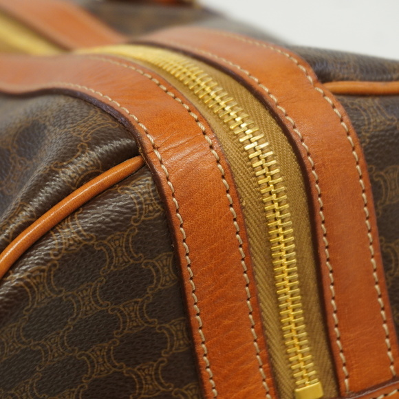 Auth Celine Macadam Boston Bag Women's PVC Boston Bag Brown - Picture 9 of 14